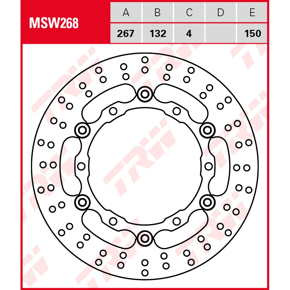 TRW | Bremsscheibe schwimmend