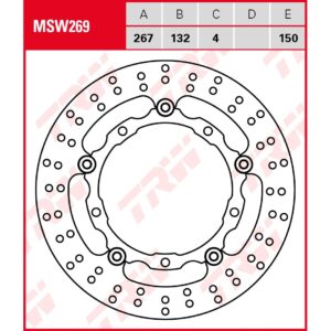 TRW | Bremsscheibe schwimmend