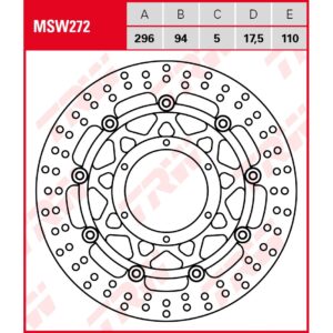 TRW | Bremsscheibe schwimmend