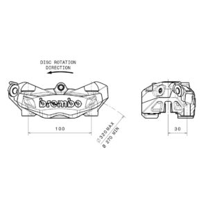 Brembo | Bremszange links Titanium