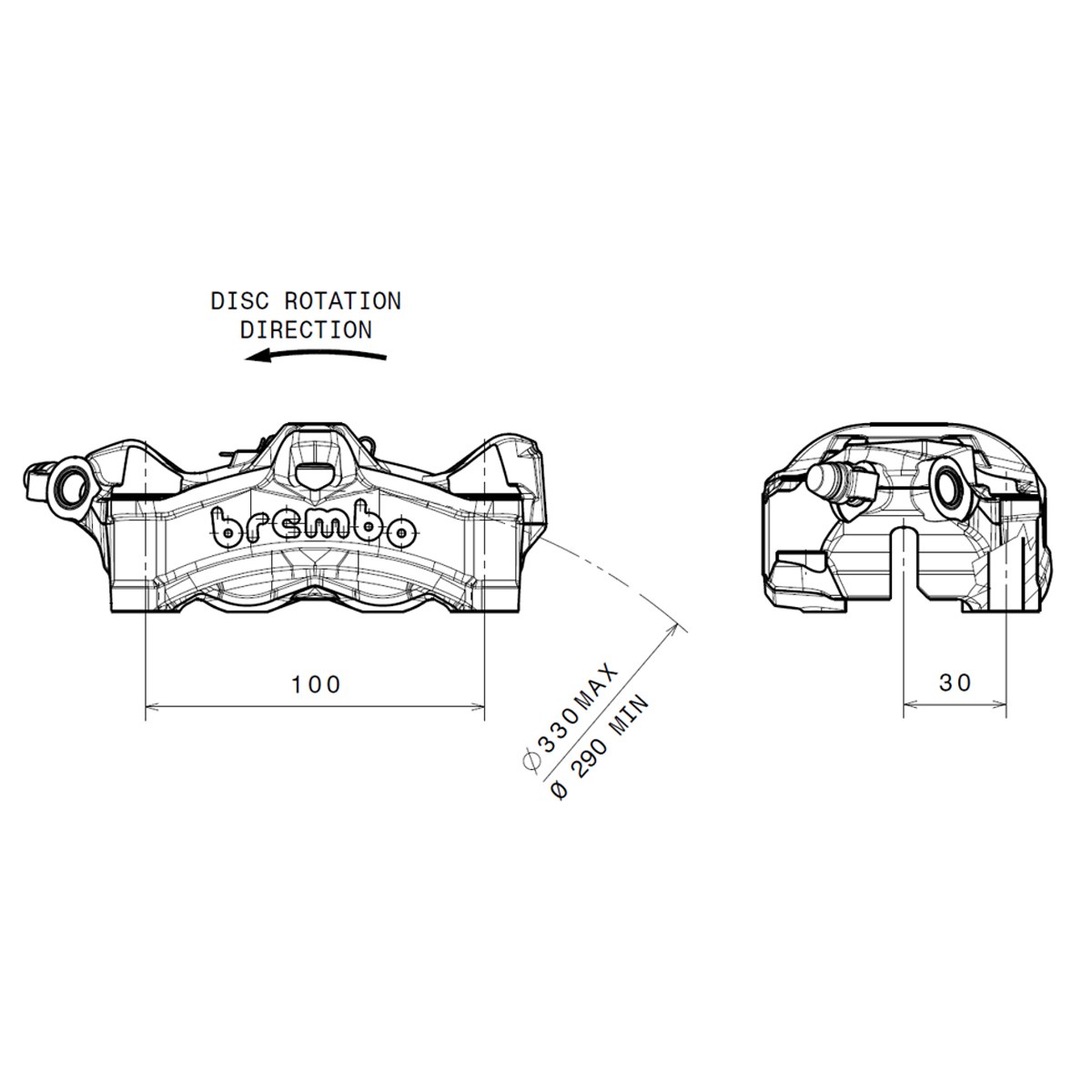 Brembo | Bremszange links