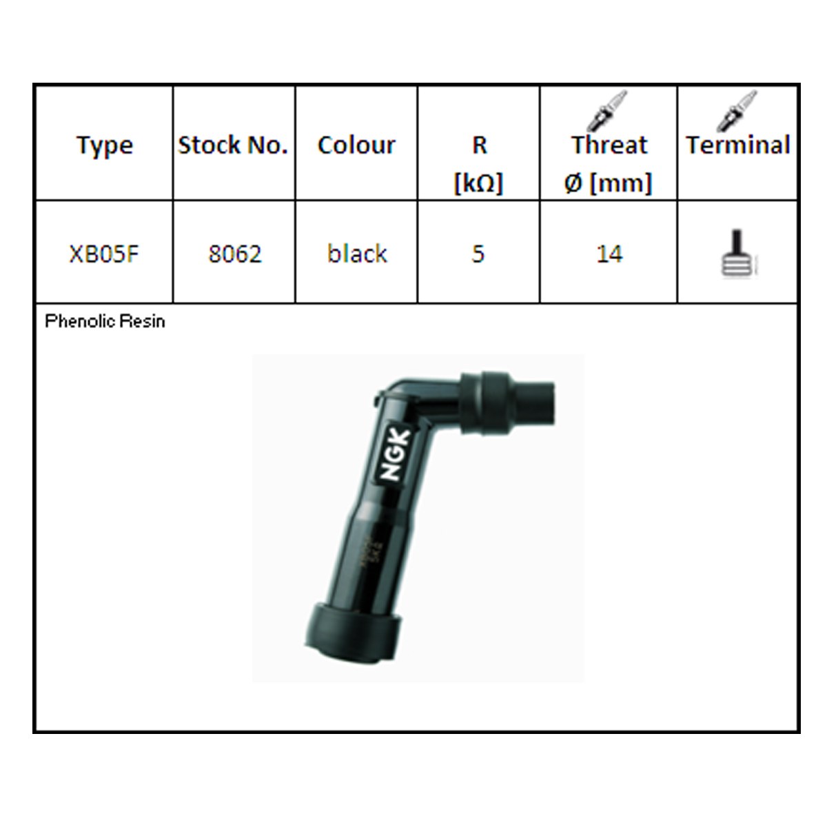 NGK | Zündkerzenstecker XB05F
