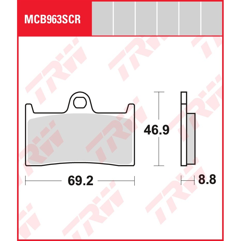 TRW | Bremsbelag Sinter Carbon